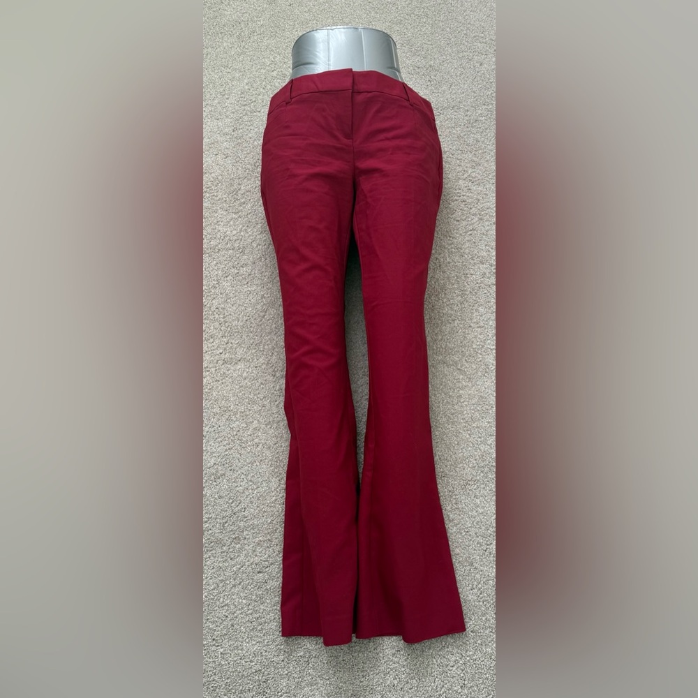 Express Columnist Dark Red Boot cut midrise Pants 8R
